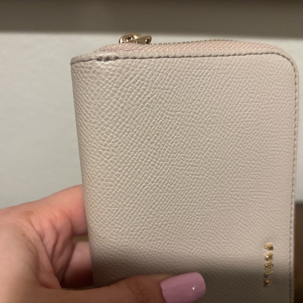 Furla Beige Textured Wallet - Picture 10 of 16